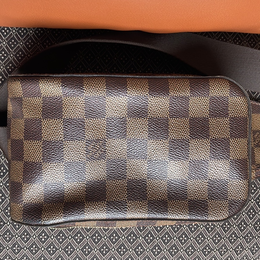 LIKE NEW LOUIS VUITTON DAMIER EBENE BROWN CANVAS GERONIMOS BAG CA1022 N51994 - Picture 7 of 17